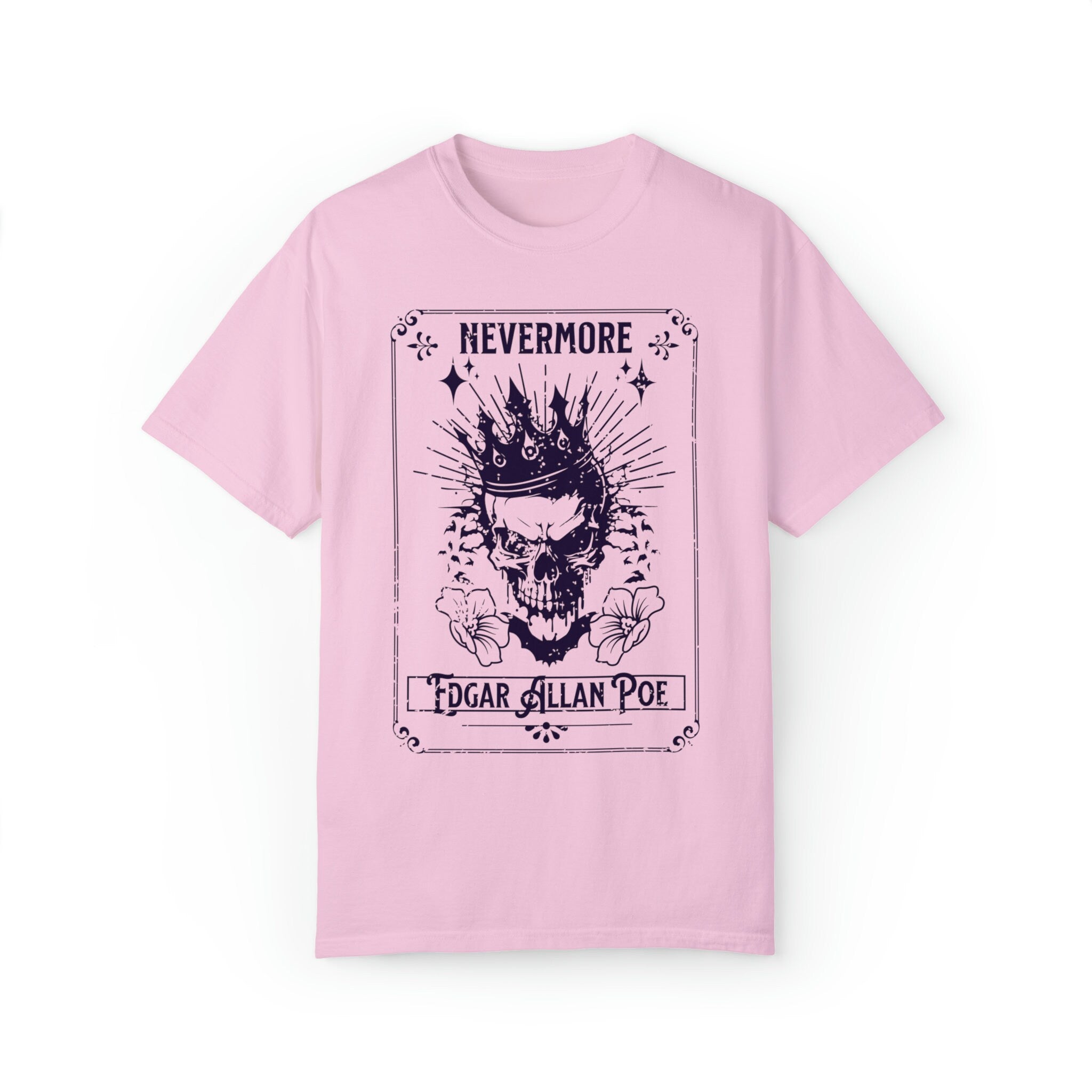 Edgar Allan Poe Nevermore Skull T-Shirt