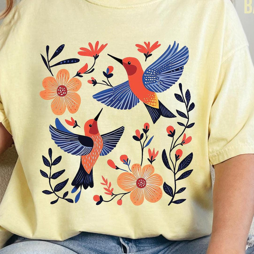 Hummingbird Floral Shirt