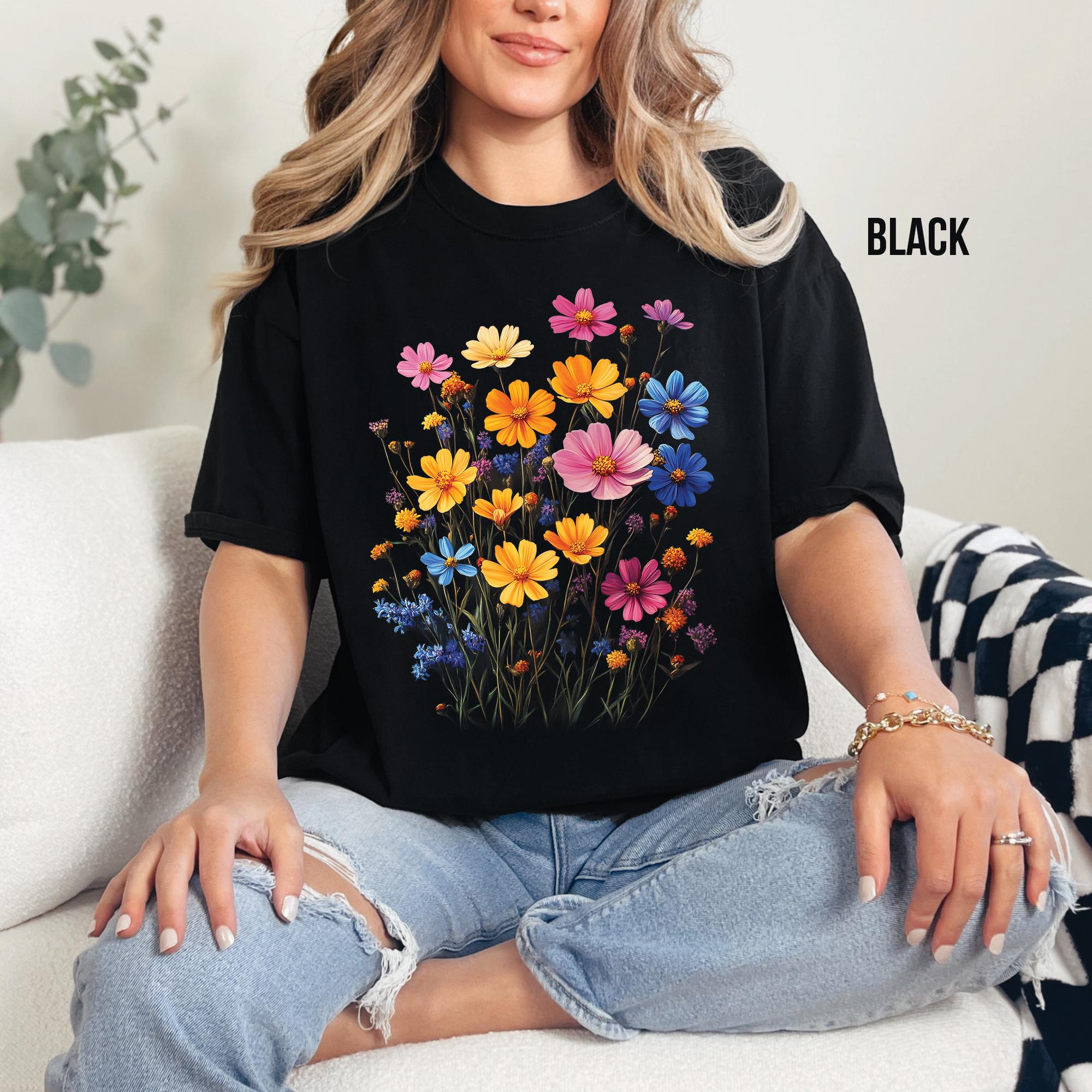 Vintage Boho Flowers T-Shirt
