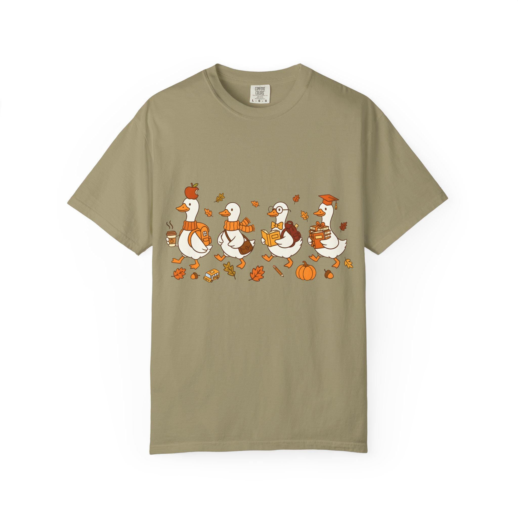 Fall Goose Teacher T-Shirt