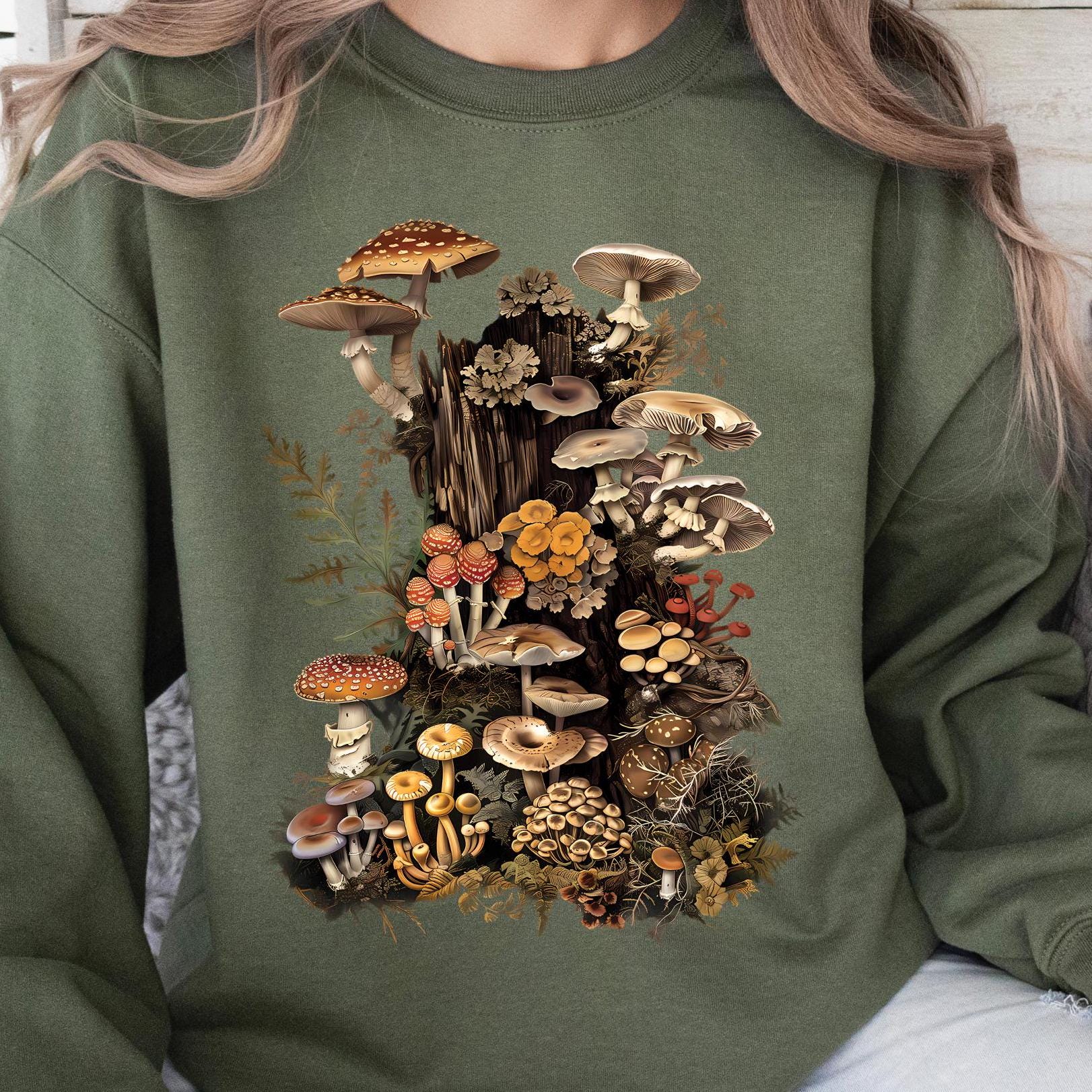 Goblincore Mushroom Aesthetic Sweatshirt