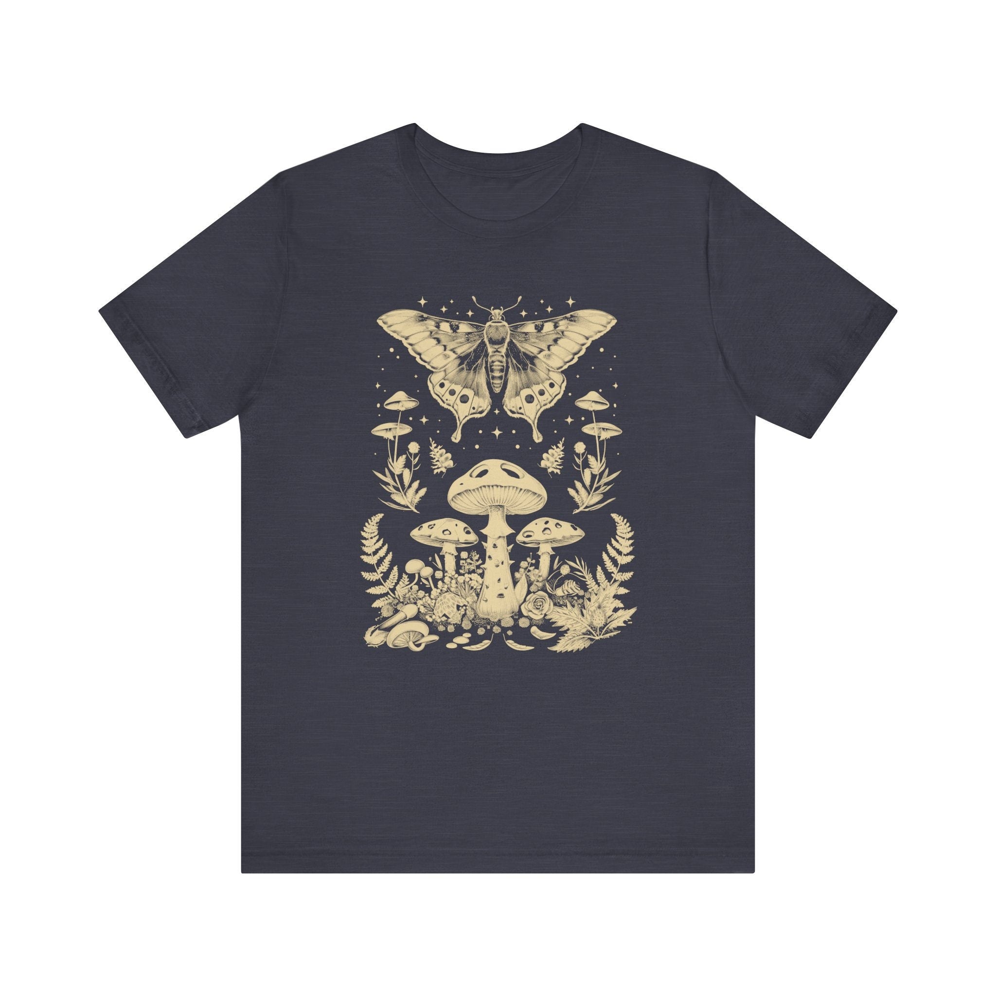 Moth and Mushroom Graphic T-Shirt