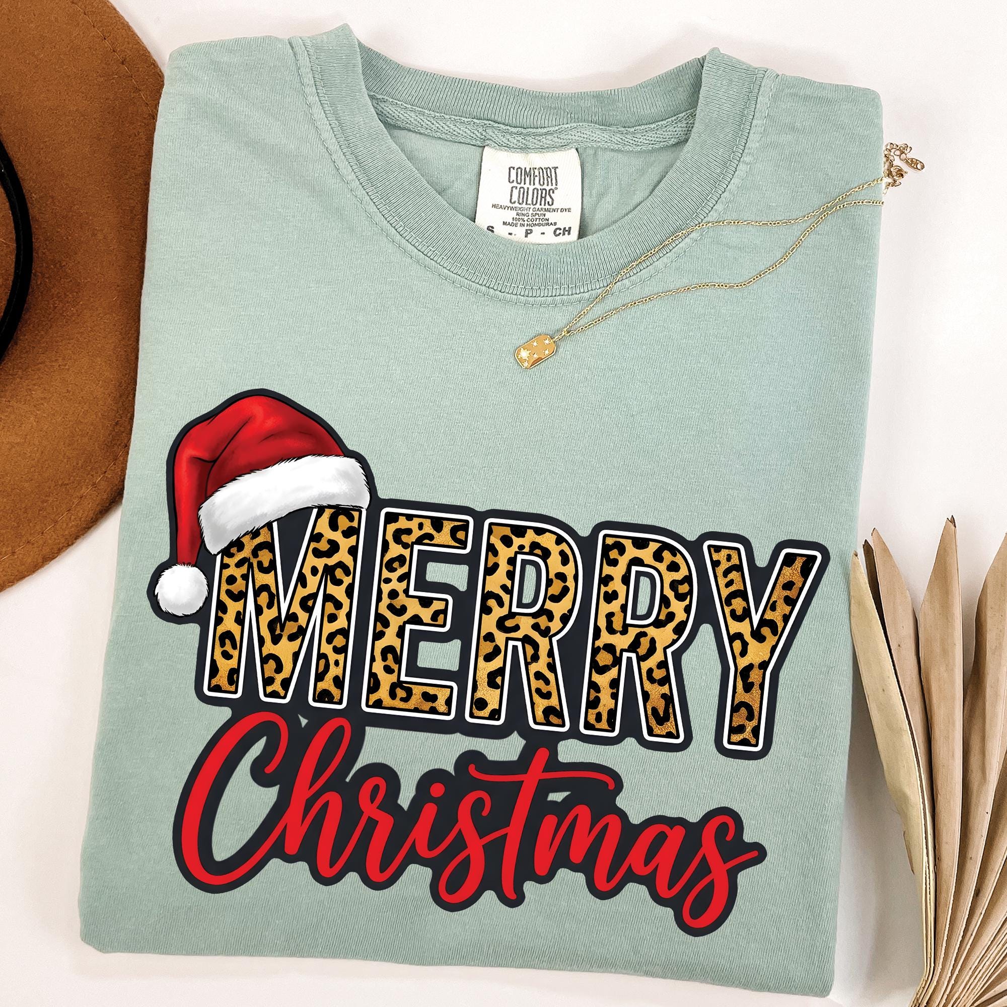 Leopard Merry Christmas T-Shirt