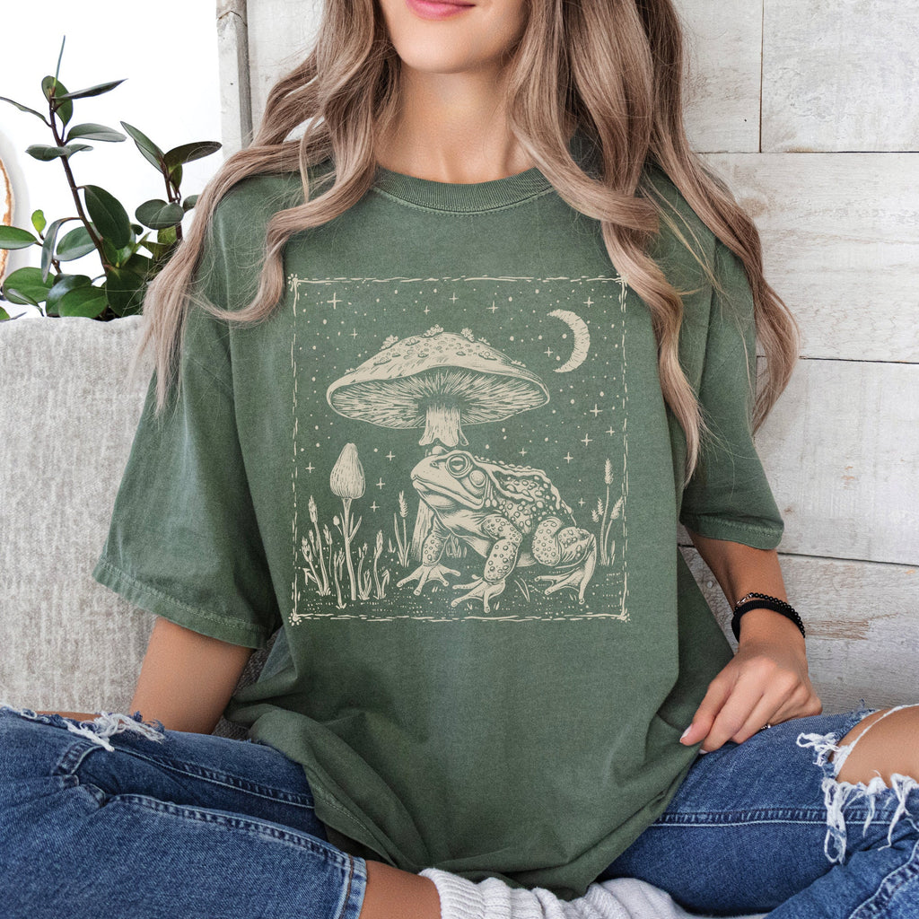 Celestial Frog Mushroom Shirt