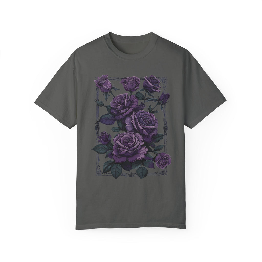 Vintage Gothic Roses Graphic T-Shirt