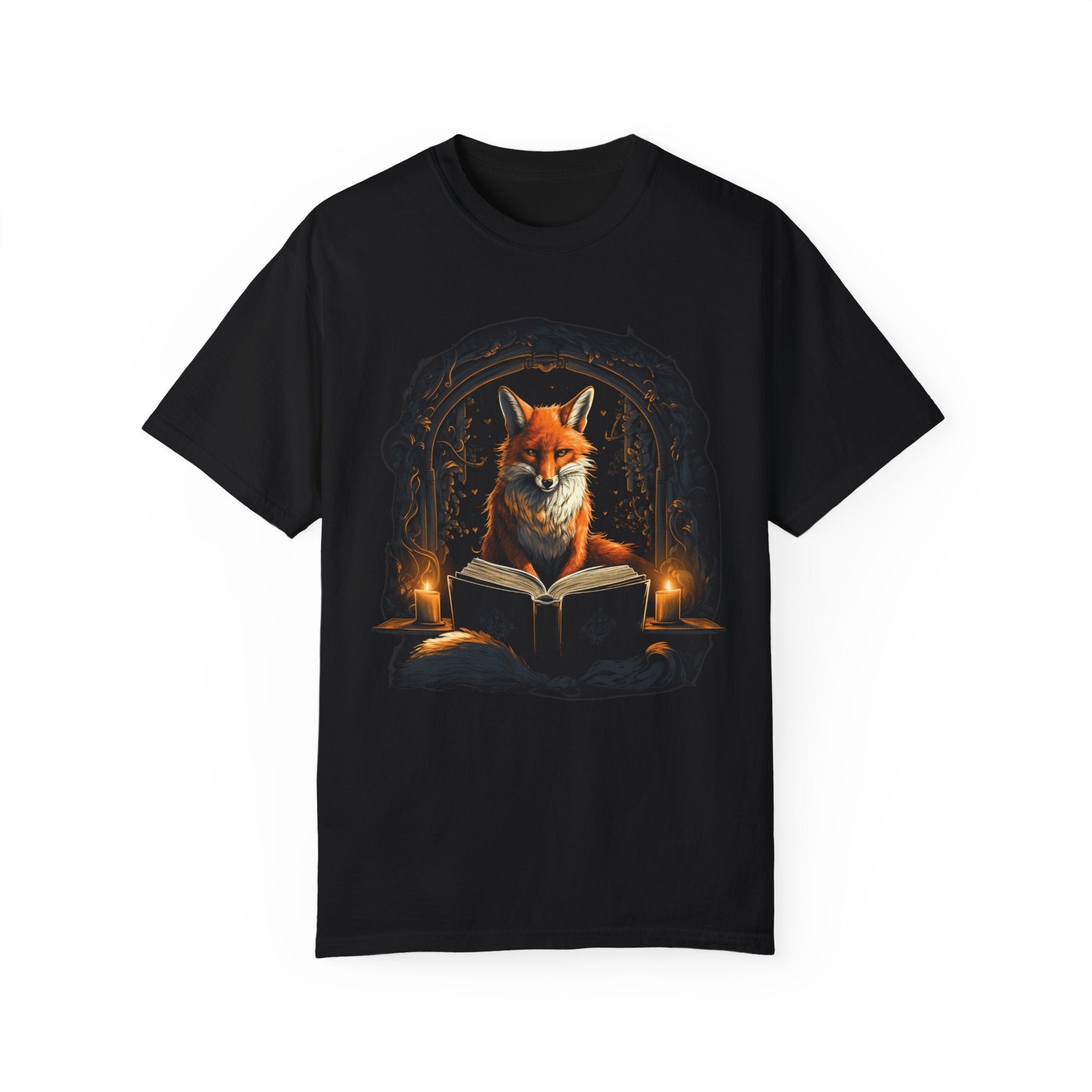 Fox Reading Book T-Shirt