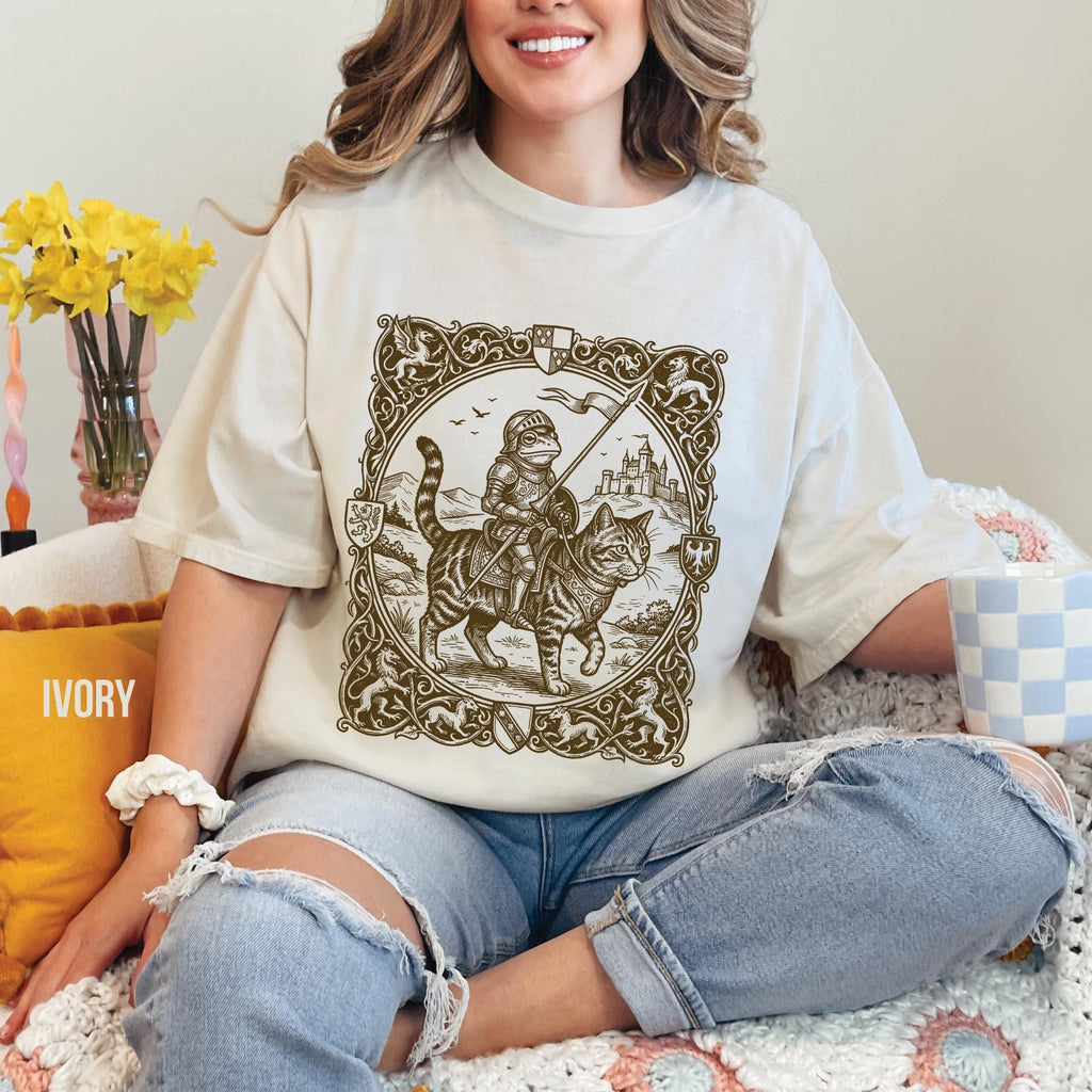 Medieval Frog and Cat T-Shirt
