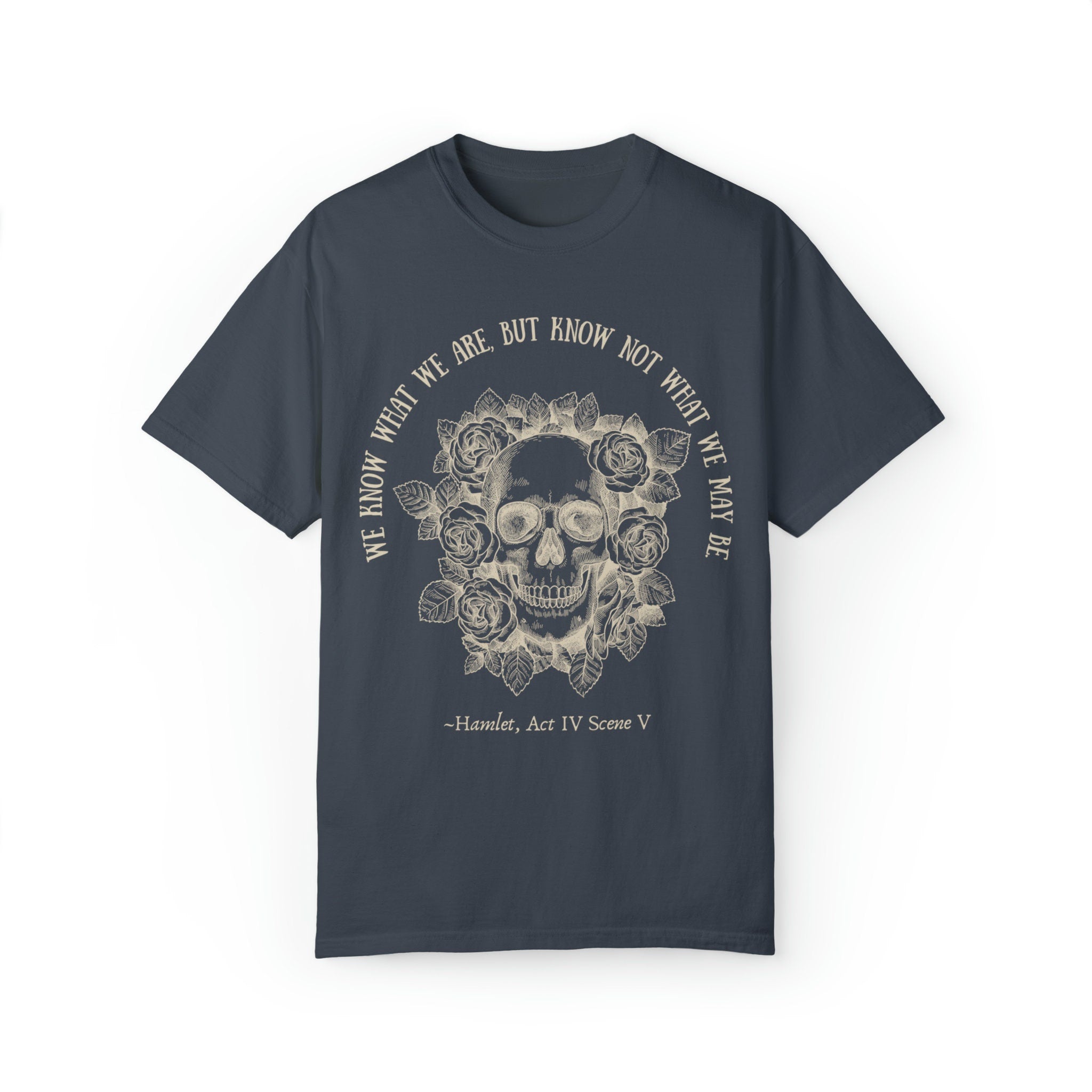 Shakespeare Skull Roses T-Shirt