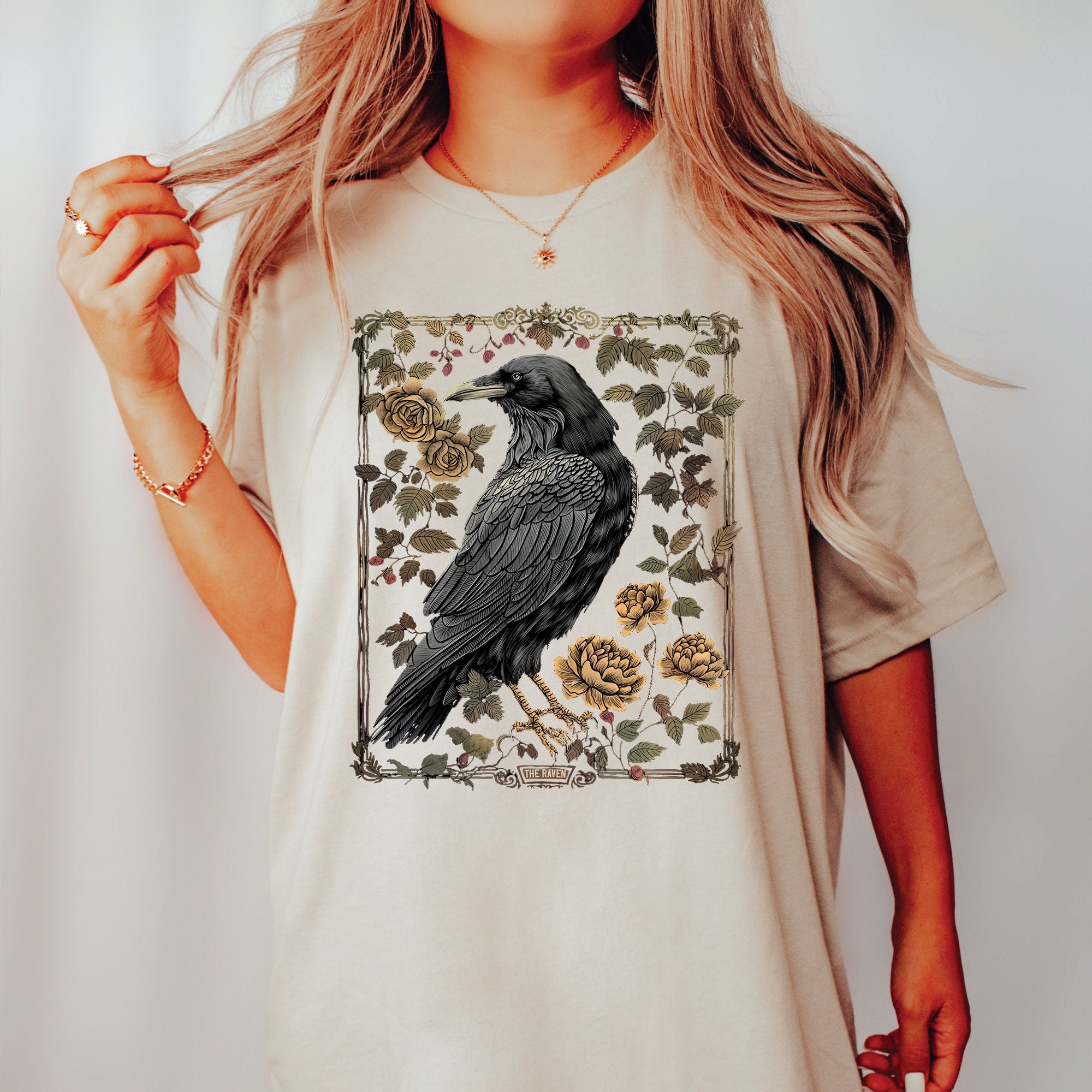 Vintage Raven Gothic T-Shirt
