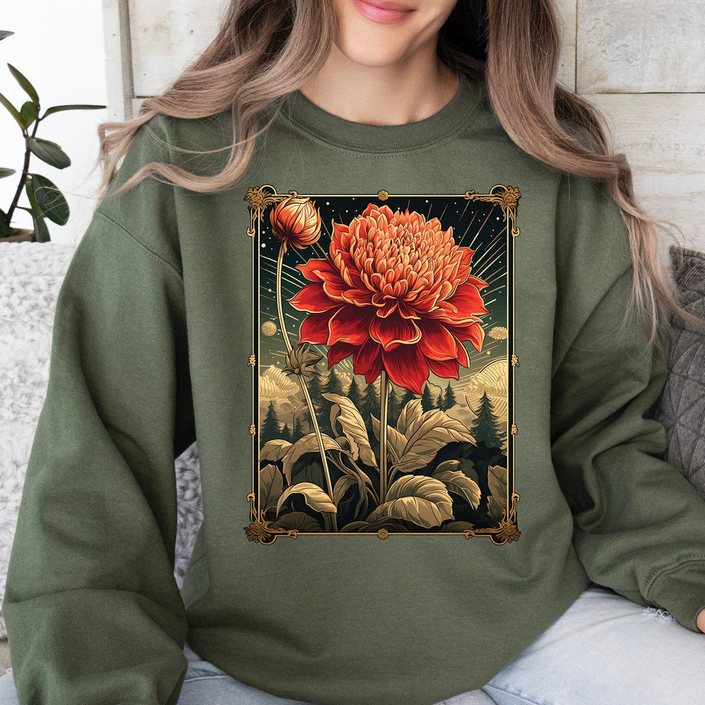 Vintage Dahlias Sweatshirt