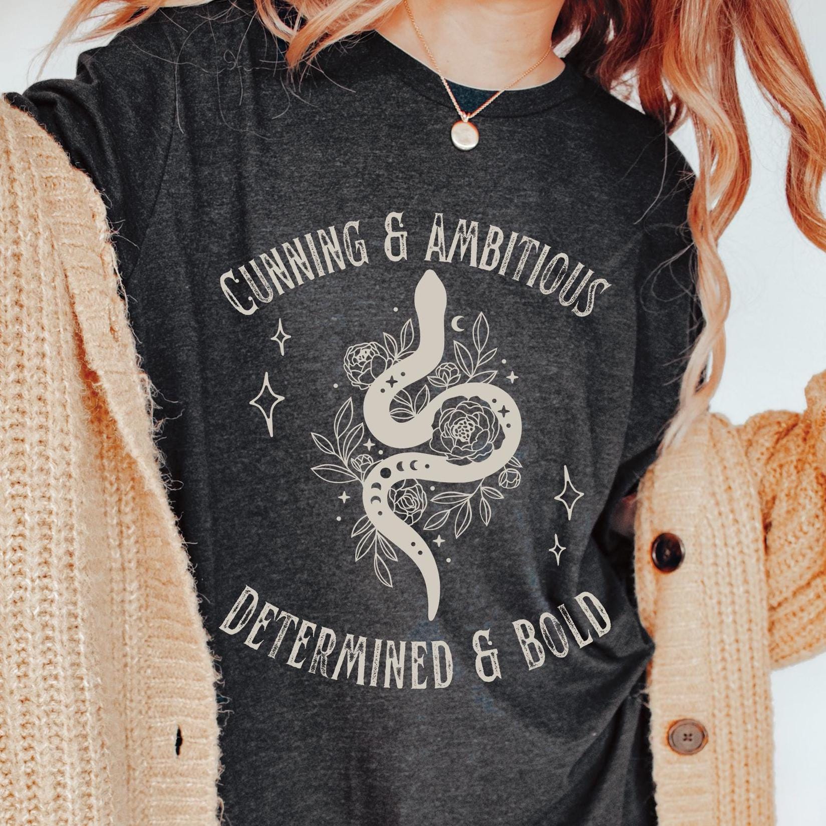 Mystical Snake & Roses Wizard School T-Shirt
