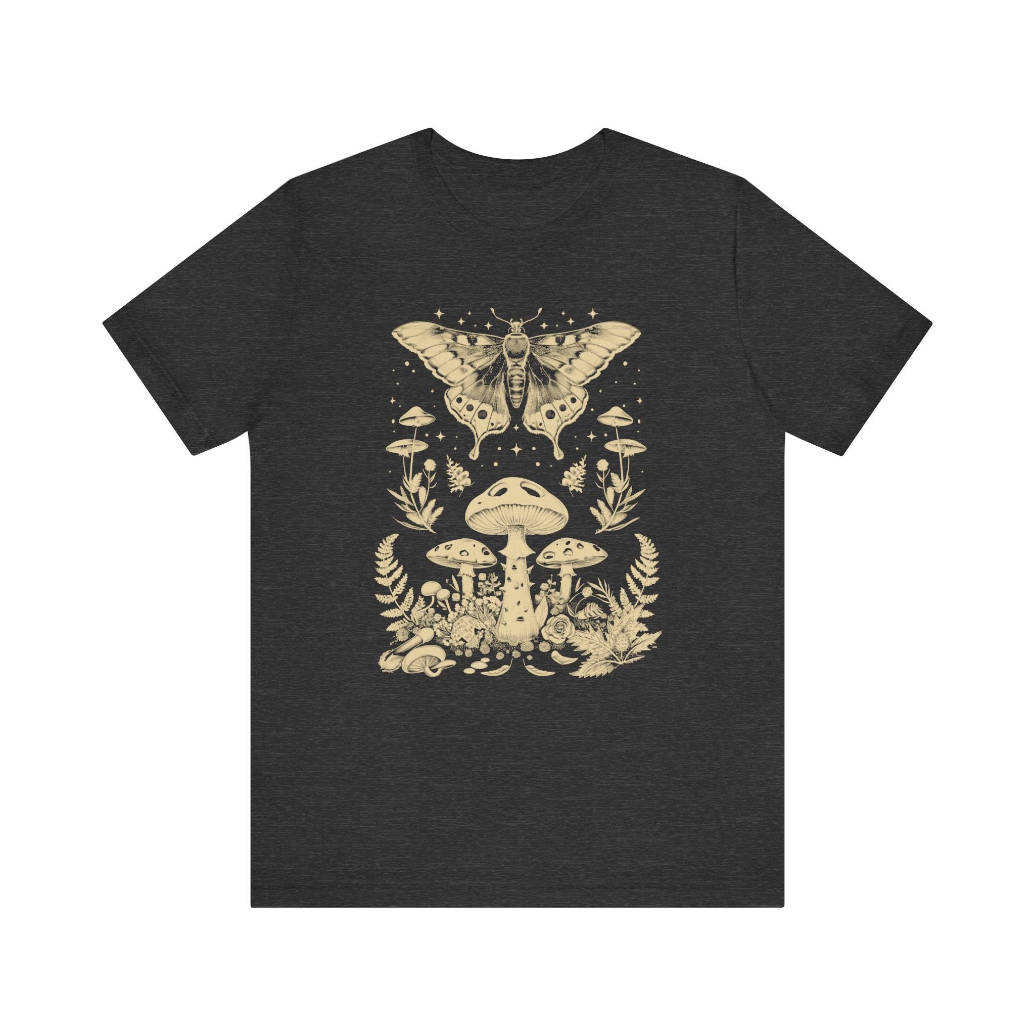 Moth and Mushroom Graphic T-Shirt