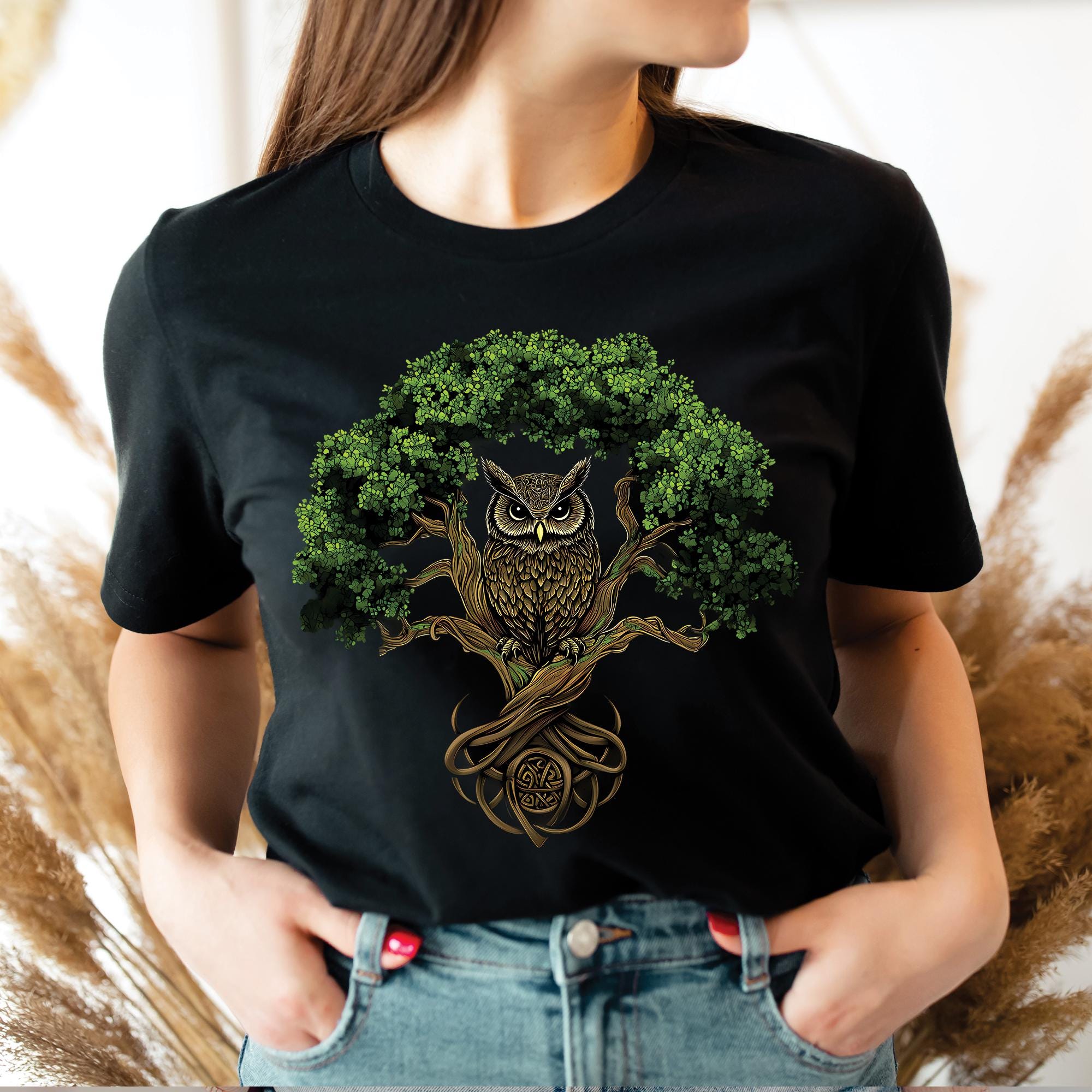 Celtic Tree of Life Owl T-Shirt
