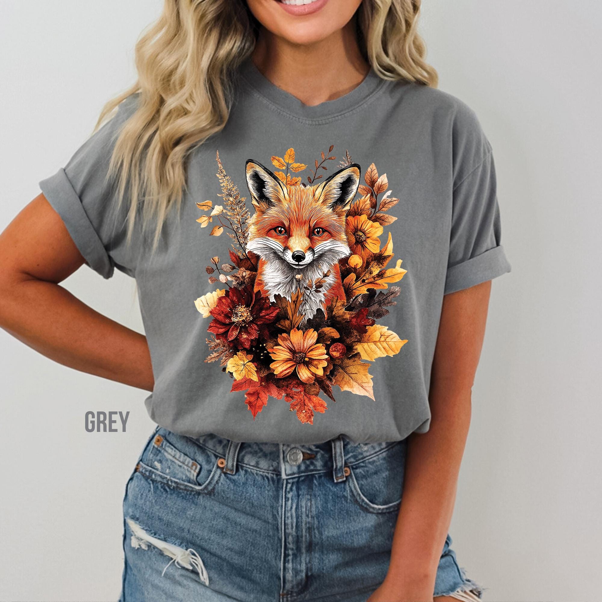 Floral Fox Shirt