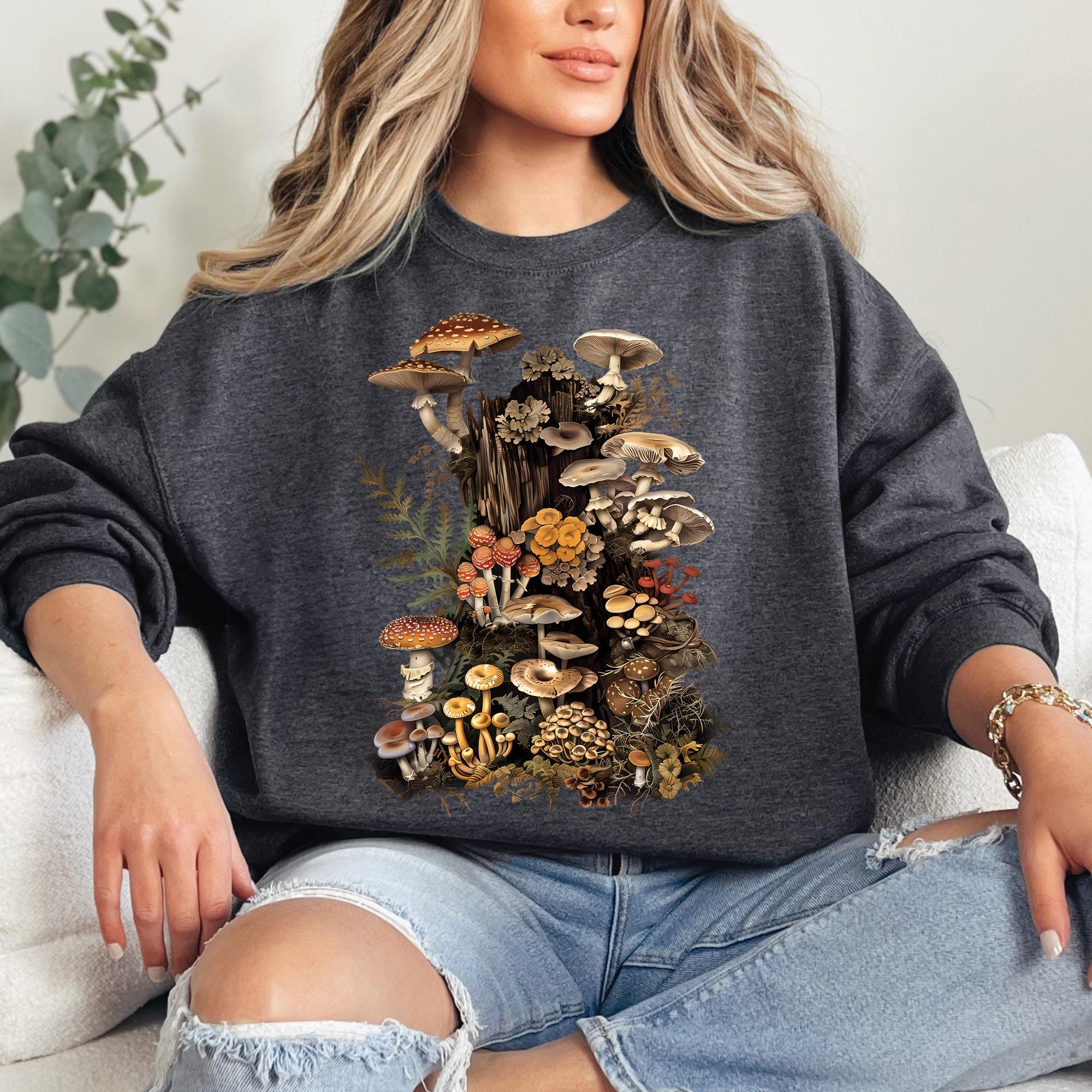 Goblincore Mushroom Aesthetic Sweatshirt