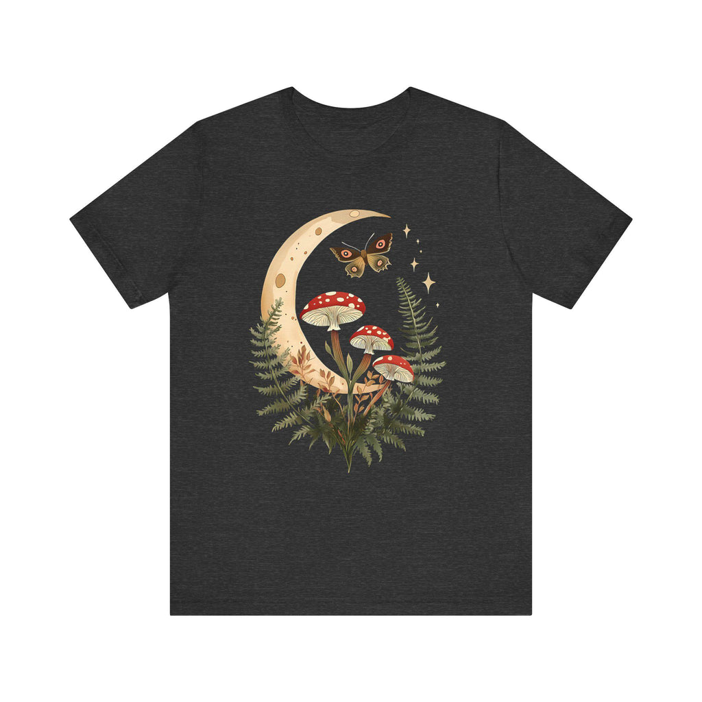 Boho Moon Fern Mushroooms Shirt