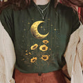 Boho Flowers and Moon Shirt