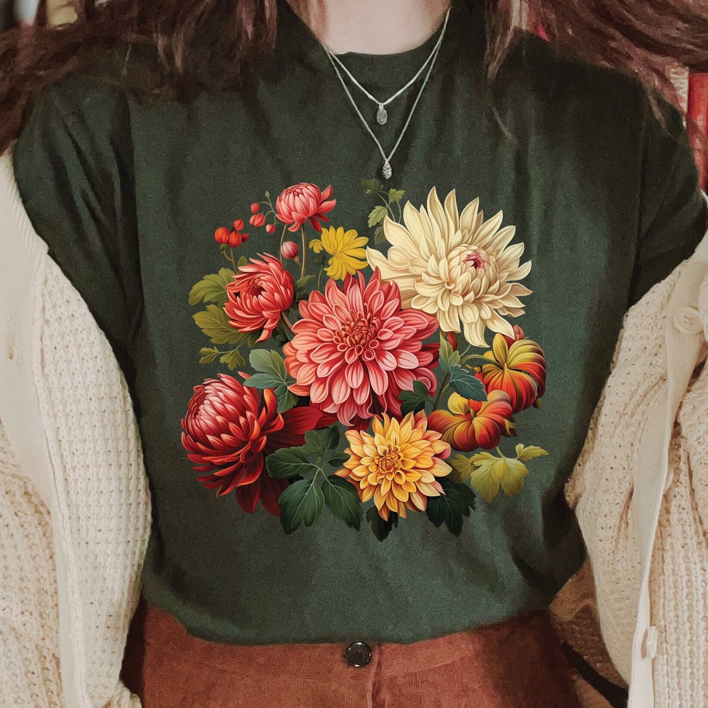 dahlias shirt