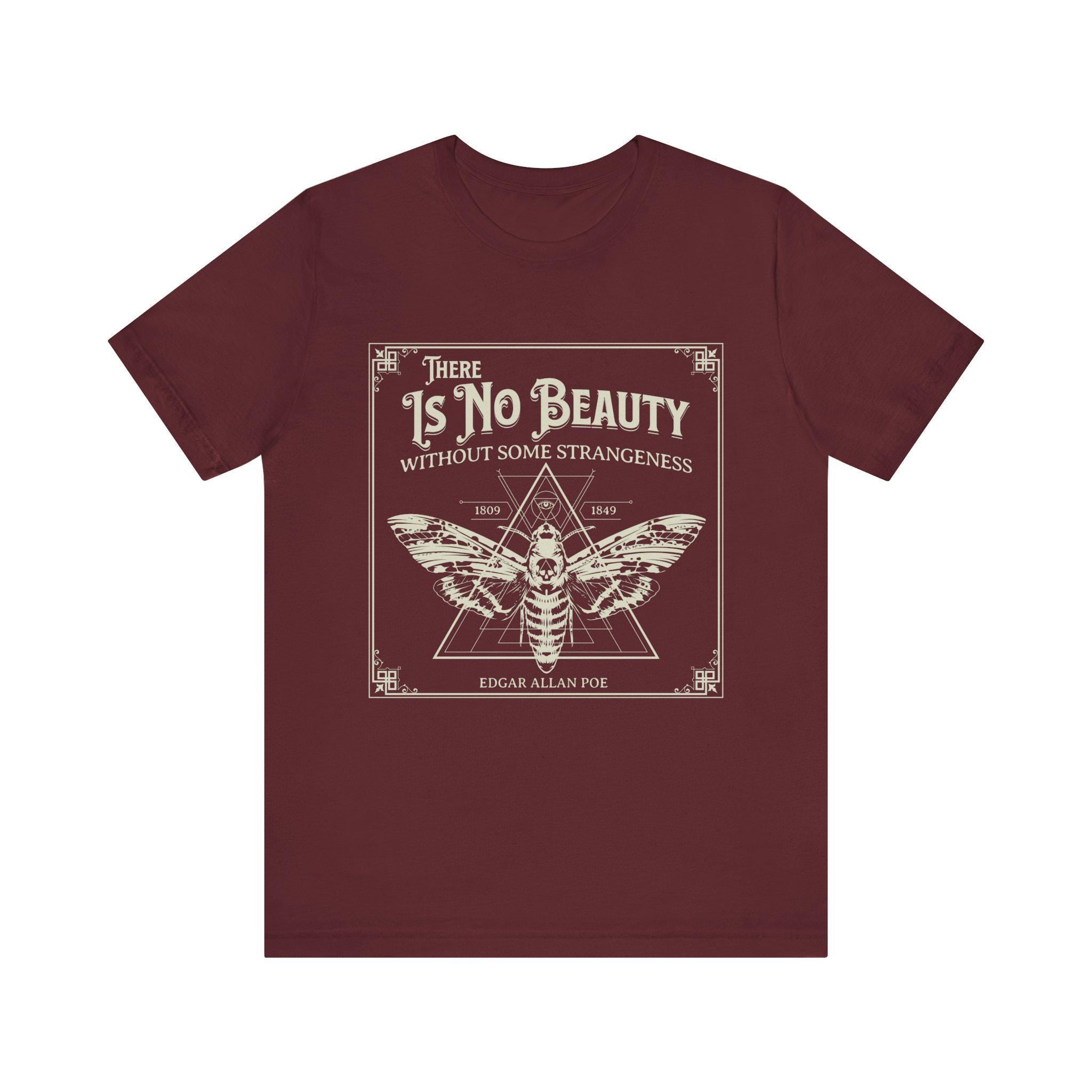 Edgar Allan Poe Gothic Moth T-Shirt