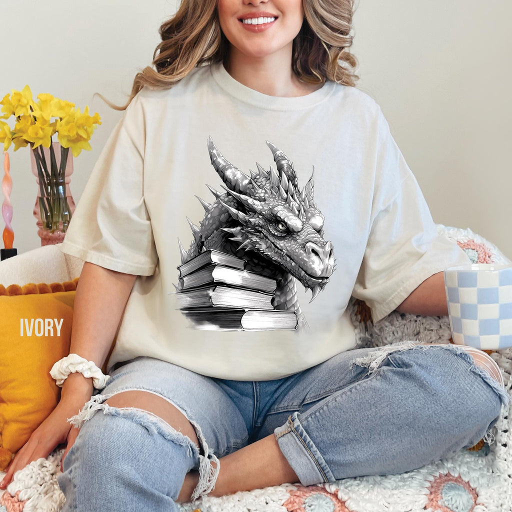 Book Dragon Comfort Colors T-Shirt