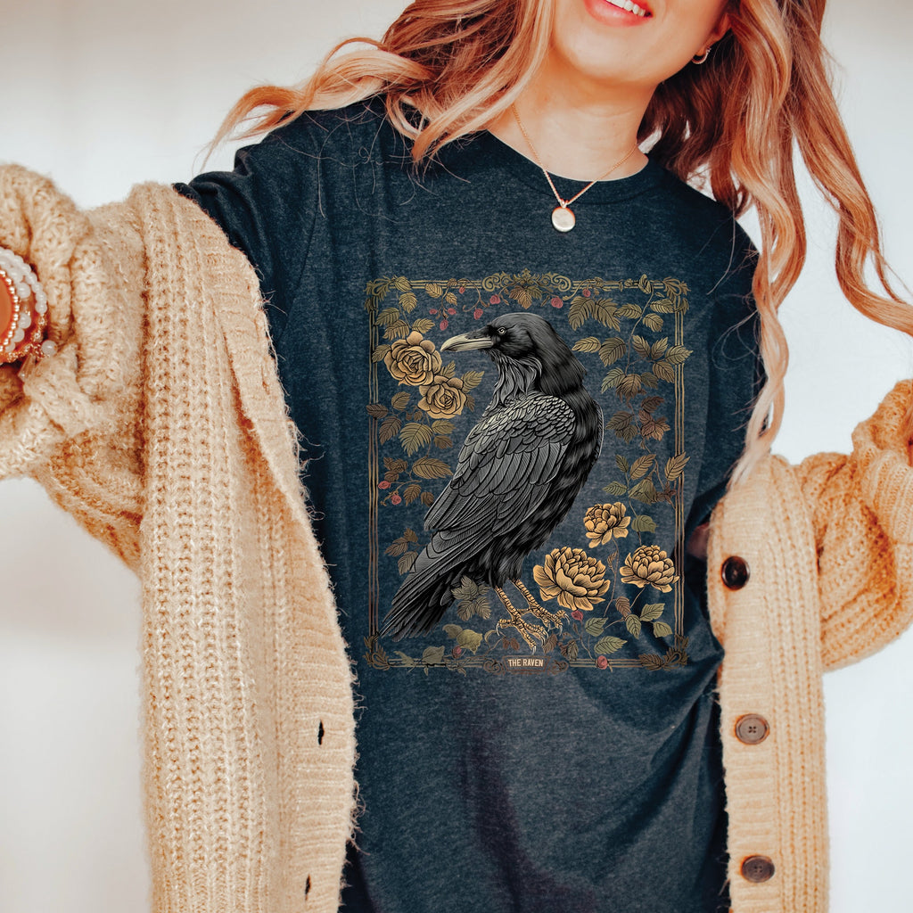 Vintage Raven Gothic T-Shirt