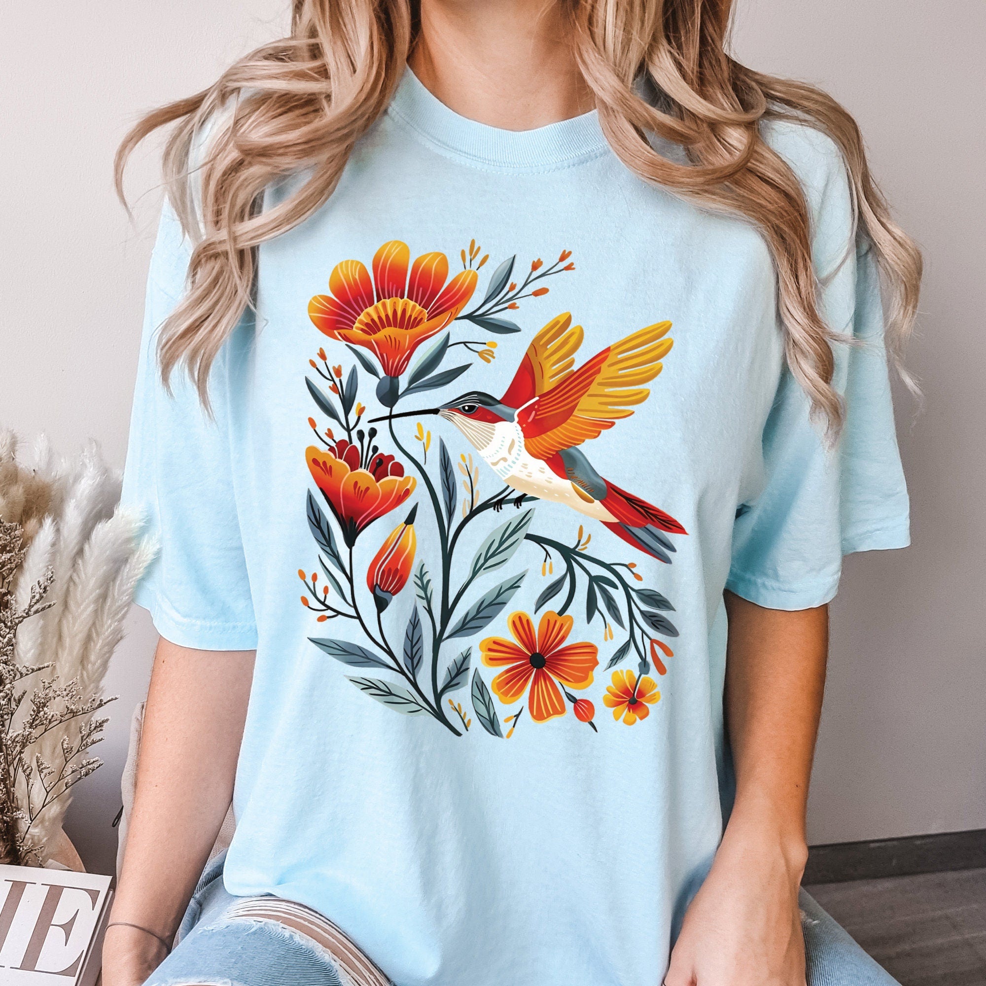 Cottagecore Hummingbird T-Shirt