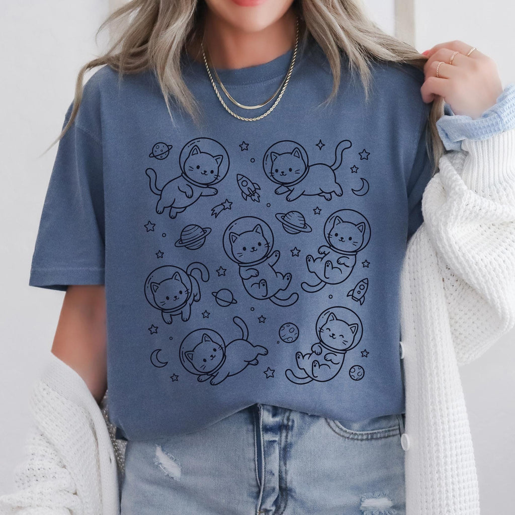 Retro Cats in Space T-shirt