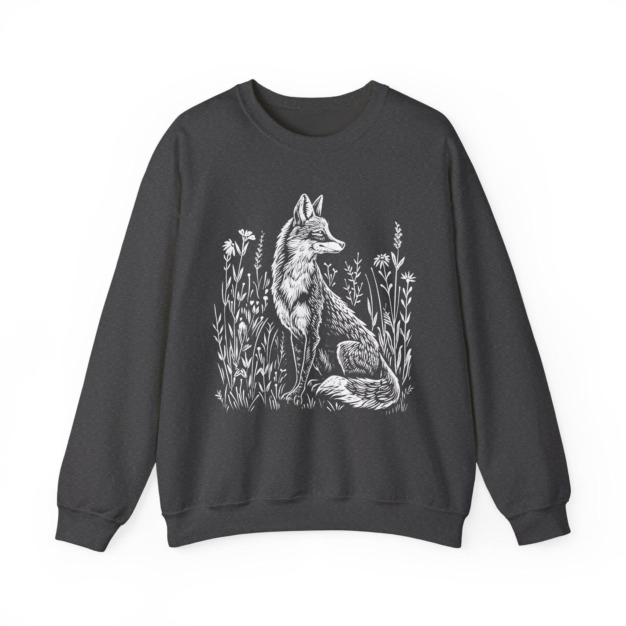 Vintage Woodcut Fox Sweatshirt