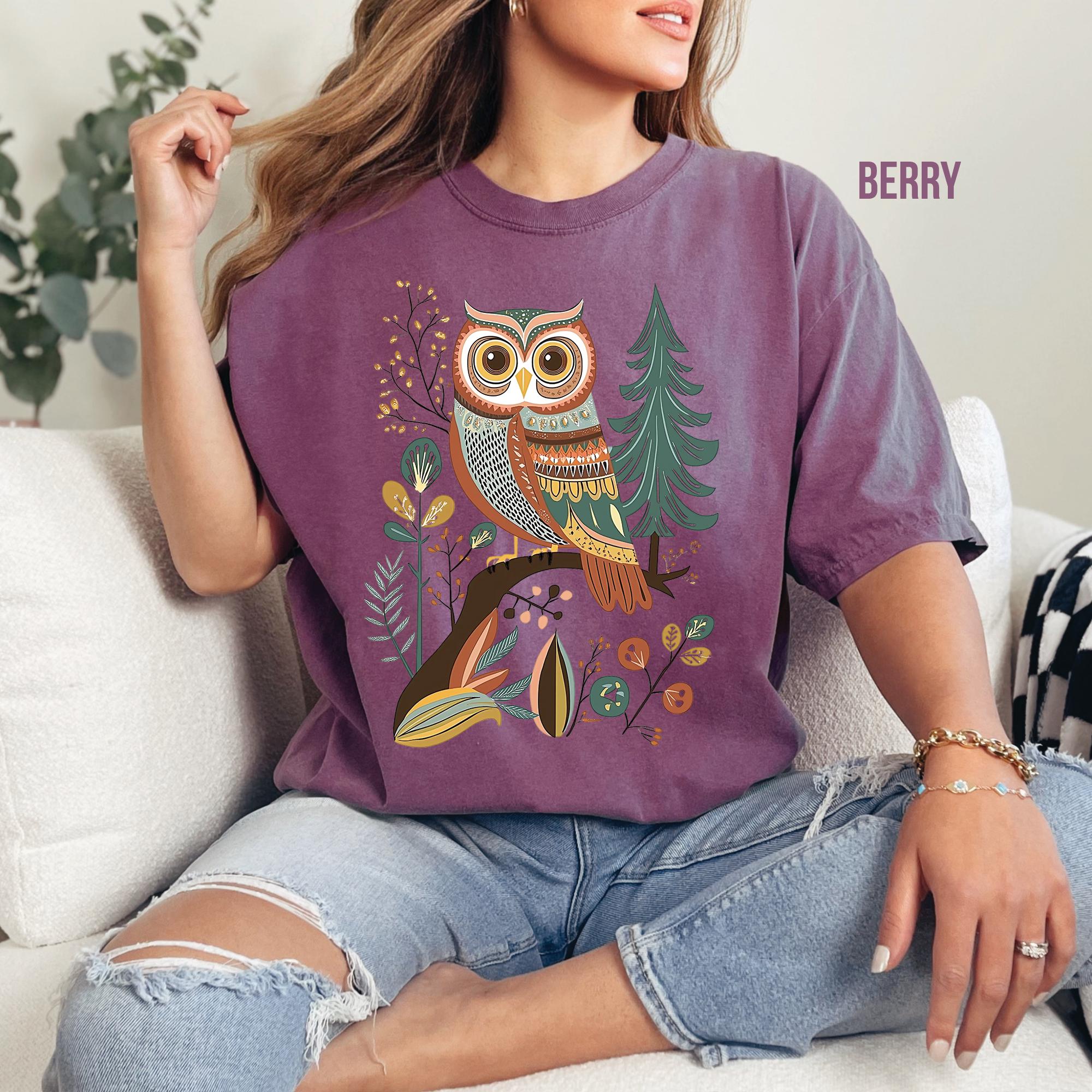 Owl Folk Art T-Shirt