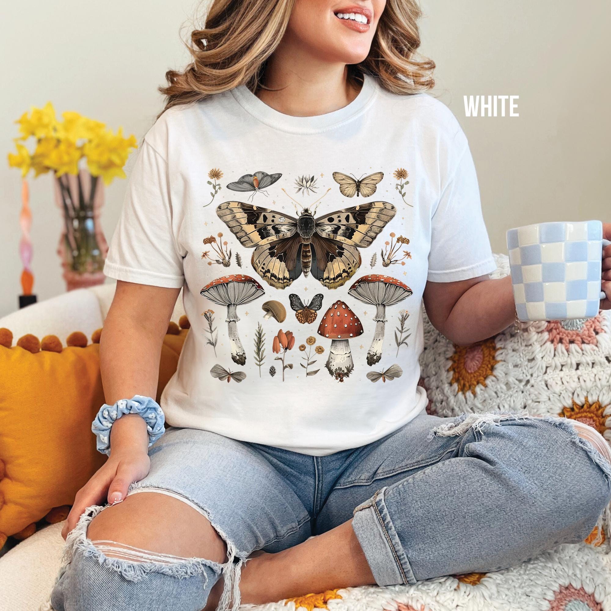 Vintage Mushroom Moth Shirt