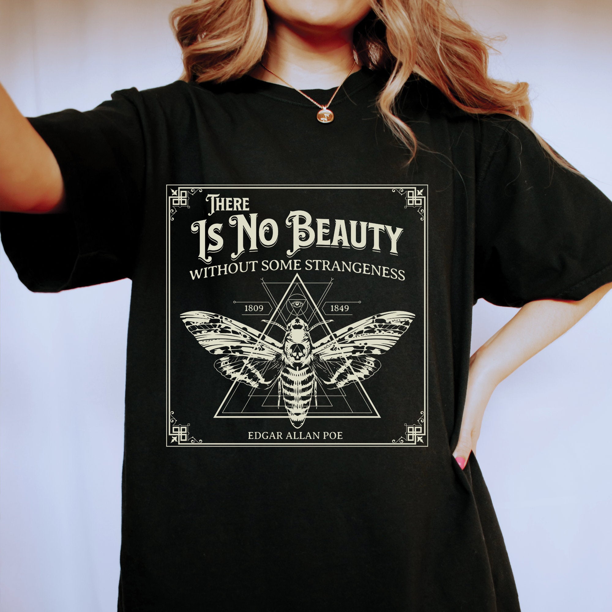 Edgar Allan Poe Moth Shirt