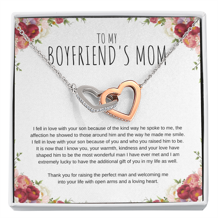 Mother In Law Necklace, Boyfriends Mom Mother'S Day Necklace On Card, –  Rakva
