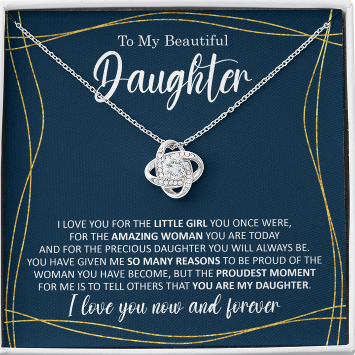 Daughter Gifts from Mom,Jewelry for Women, 14K Gold, Adult Daughter, New Job, Graduation Gift, Birthday Christmas Gift Ideas, Love Encouragement
