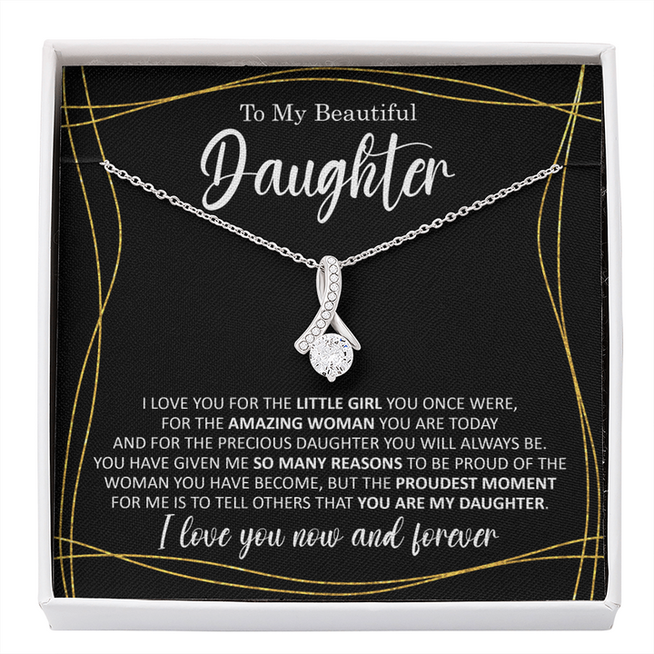Daughter Gifts from Mom,Jewelry for Women, 14K Gold, Adult Daughter, New Job, Graduation Gift, Birthday Christmas Gift Ideas, Love Encouragement